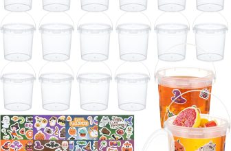 16 Pcs Halloween Candy Bucket Trick or Treat Baskets