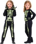 Kids Skeleton Costume Glow in the Dark Skeleton Costume