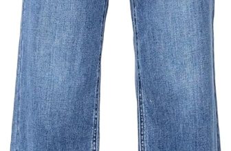 Astylish Women's High Waisted Wide Leg Straight Jeans