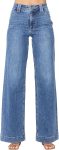 Astylish Women's High Waisted Wide Leg Straight Jeans