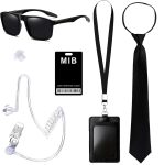 Horolam MIB Agent Costume Accessories, Secret Service