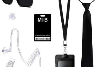 Horolam MIB Agent Costume Accessories, Secret Service