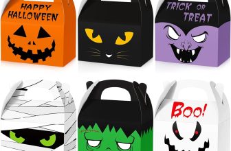 Zhanmai 30 Pcs Halloween Treat Boxes Halloween House