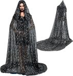 Geyoga Black Celestial Witch Costume Halloween Wedding