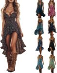 Sexy Western Dress for Women Cowgirl Vintage Lace Boho