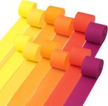 12 Rolls Orange Crepe Paper Streamers - Premium