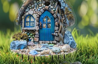 Fairy Stone House Acrylic Garden Stake, Indoor and