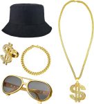 Fraiieon 90s Hip Hop 80s Costumes for Men/Boys/Kids