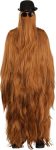 Adult Cousin Itt Costume with Hair Tunic, Bowler Hat,