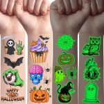 Luminous Halloween Temporary Tattoos | Glow In Dark