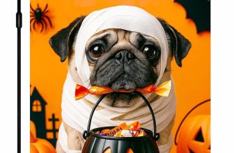 IVN Happy Halloween Garden Flag 12x18 Inch Double Sided