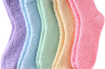 LINEMIN Womens Fuzzy Socks Cozy Fluffy Winter Warm