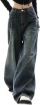 EMMIOL Women Baggy Jeans Mid-Low Waist Boyfriend