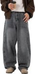 Mens Baggy Jeans Y2k Wide Leg Loose Fit Jeans