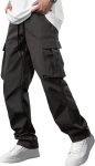 Comdecevis Men's Casual Cargo Pants Workout Joggers