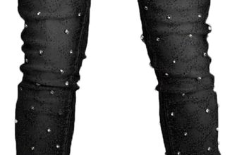 Men Rhinestone Skinny Ripped Jeans Y2k Stretch Slim Fit