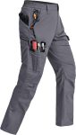 Mens Cargo Pants Ripstop Water Resistant Breathable