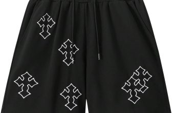VIPWOLF Men's Cross Graphic Workout Running Shorts Goth