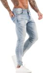 GINGTTO Skinny Jeans Men Stretch Tapered Leg Slim Fit