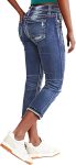 Flamingals Women's Denim Capri Jeans for Women Mid Rise