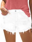 MODARANI Denim Shorts for Women Distressed Jean Shorts