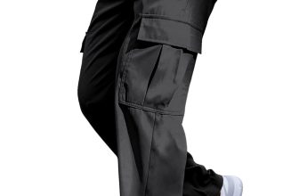 Comdecevis Mens Casual Cargo Pants Baggy Straight Leg