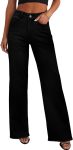 Sidefeel Women's Wide Leg Jeans High Waisted Stretchy