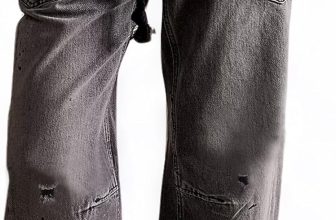 Mewunan Womens Pull-On Barrel Jeans Mid-Low Rise