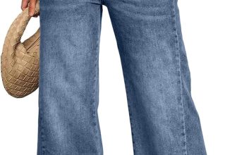 Trendy Queen Women's Wide Leg Jeans, Relaxed Loose