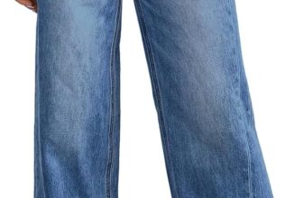 Sidefeel Women's Wide Leg Jeans High Waisted Stretchy