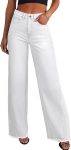 Sidefeel Women's Wide Leg Jeans High Waisted Stretchy