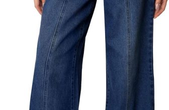 Sidefeel Women's Wide Leg Jeans High Waisted Stretchy