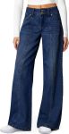 Sidefeel Women's Wide Leg Jeans High Waisted Stretchy