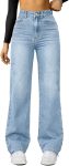 FUNUCA Straight Leg Jeans for Women,High Waisted Wide