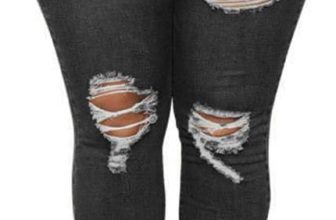 ALLABREVE Womens Plus Size Skinny Jeans Stretchy High