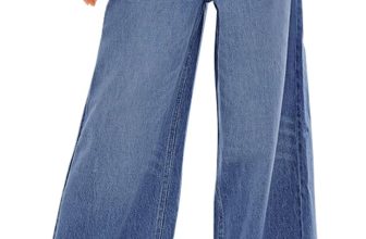 GRAPENT Wide Leg Jeans for Women Stretch High Wasited
