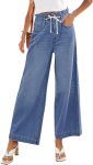 GRAPENT Wide Leg Jeans for Women Stretch High Wasited