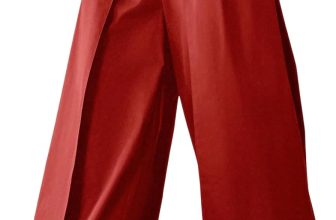 OYOANGLE Men's Baggy Wide Leg Pants Zipper Fly Pleated
