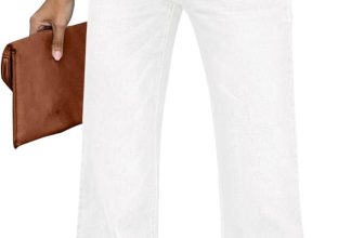 GRAPENT Womens Flare Jeans High Waisted Wide Leg Baggy