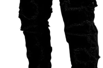 Giraropa Mens Black Stacked Jeans Slim Fit Ripped Jeans