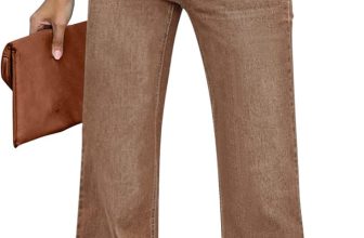 GRAPENT Womens Flare Jeans High Waisted Wide Leg Baggy