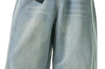 Baggy Hip Hop Jeans for Men Wide Leg Skater Denim Pants