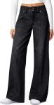 Sidefeel Women's Wide Leg Jeans High Waisted Stretchy