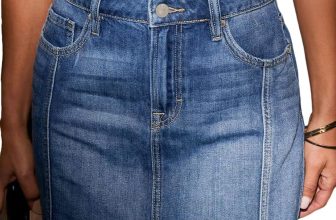 Sidefeel Womens Denim Skirt Casual Stretch High Waist