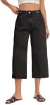 Metietila Capri Jeans for Women Mid Rise Trendy Baggy