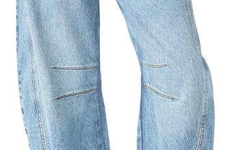 PLNOTME Women's Baggy Boyfriend Jeans Vintage Wide Leg