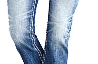 Women Mid Waisted Bootcut Jeans Zip Stretchy Slim