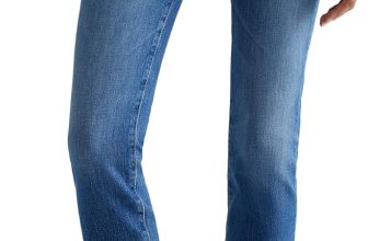 AG Women's Mari Mid Rise Slim Straight Jean