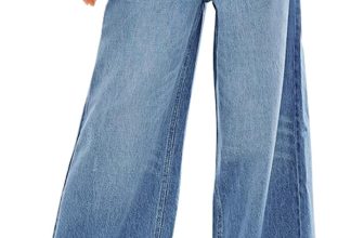 GRAPENT Wide Leg Jeans for Women Stretch High Wasited