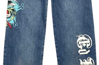ED HARDY Women’s Eagle Wide Leg Jeans WEHD8300-3